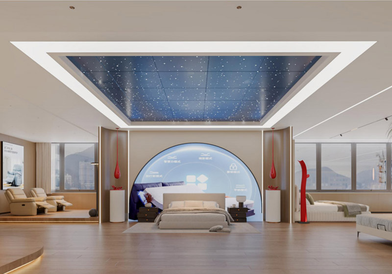 黃臺(tái)家居廣場(chǎng)床墊展廳辦公室軟裝設(shè)計(jì)